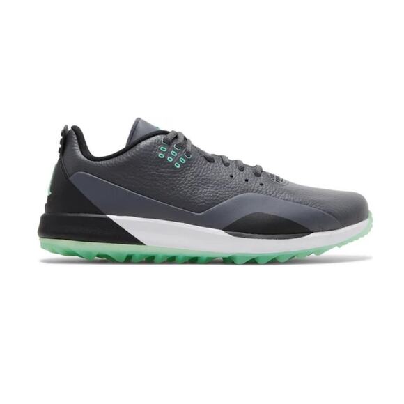 Nike Air Jordan Men's ADG 3 Dark Grey Green Glow Golf Shoes Size 9.5
